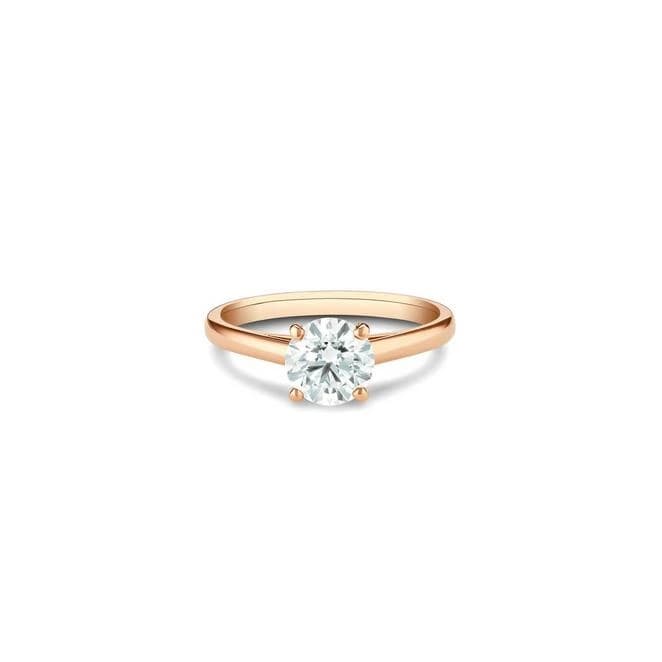 Годежен пръстен с диамант 1,04 ct в розово злато 750 — GIA сертифициран
