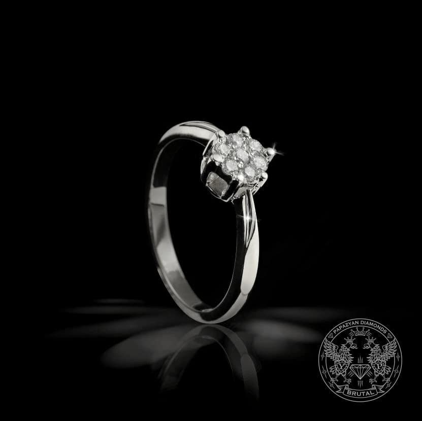 Годежен пръстен с диамант 0,14 ct в злато 585